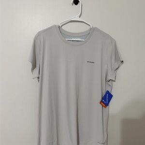 Columbia Women's Light Gray Short Sleeve Tee